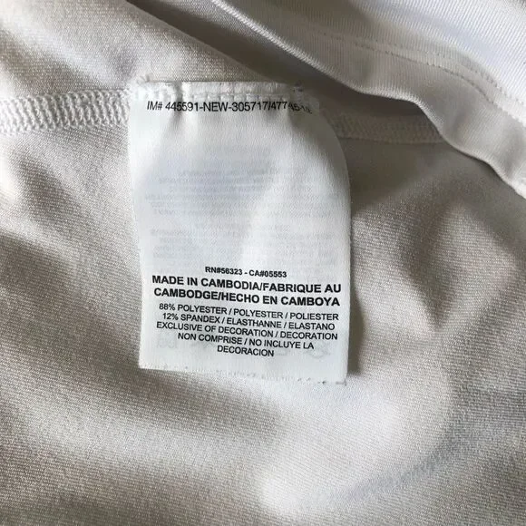 Nike Dri-Fit White Pinhole Backless Athletic Tank Small - Picture 7 of 7